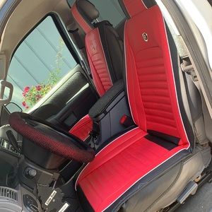 red leather seats brand new